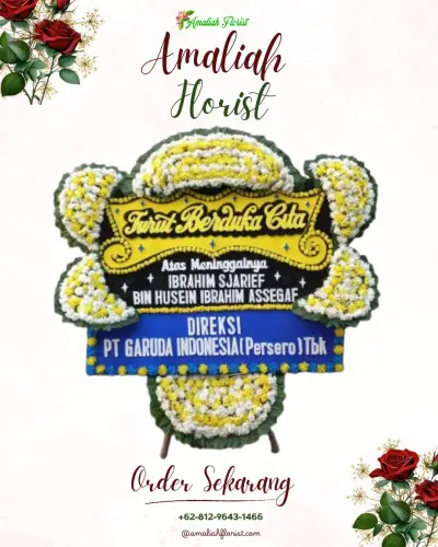 Papan Bunga Duka di Cicadas